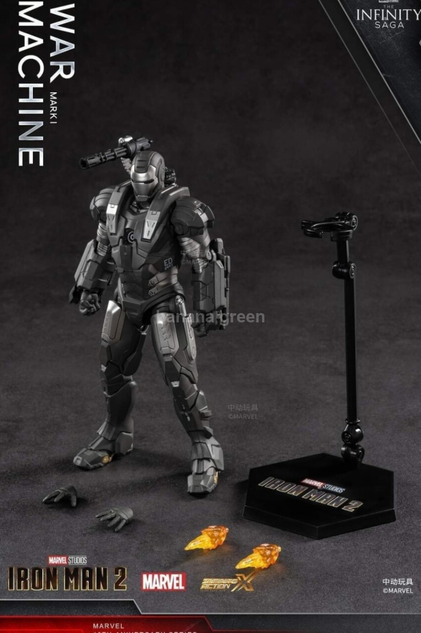ZD TOYS 어벤져스 아이언맨 워머신 MK1 1/10 액션 피규어