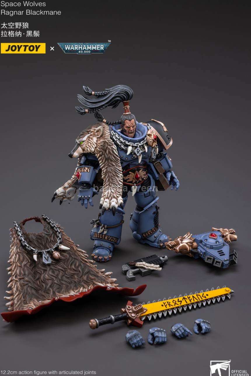 조이토이 워해머 40K 스페이스 울프 라그나르 블랙메인 1/18 액션 피규어