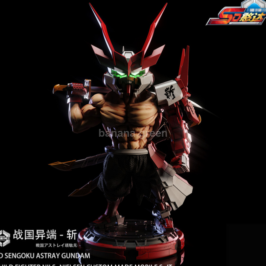 건담Seed(HanDa-STUDIO)-LED SD 센고쿠(전국) 아스트레이 GK 레진 피규어