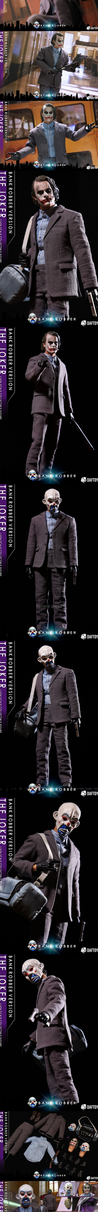 DAFTOYS 조커 뱅크로버 다크나이트 1/6 피규어 헤드 의상 세트 다프토이즈 F02