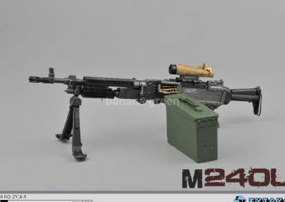 ZYTOYS 1/6 M240 기관총 밀리터리 소품 루즈