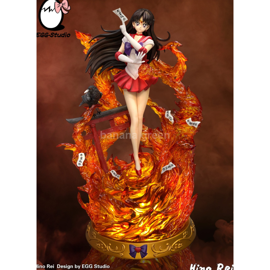 세일러문(EGG-STUDIO)-LED 1/5 세일러 마스 히노 레이 GK 레진 피규어