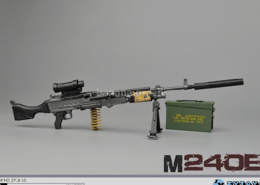 ZYTOYS 1/6 M240 기관총 밀리터리 소품 루즈