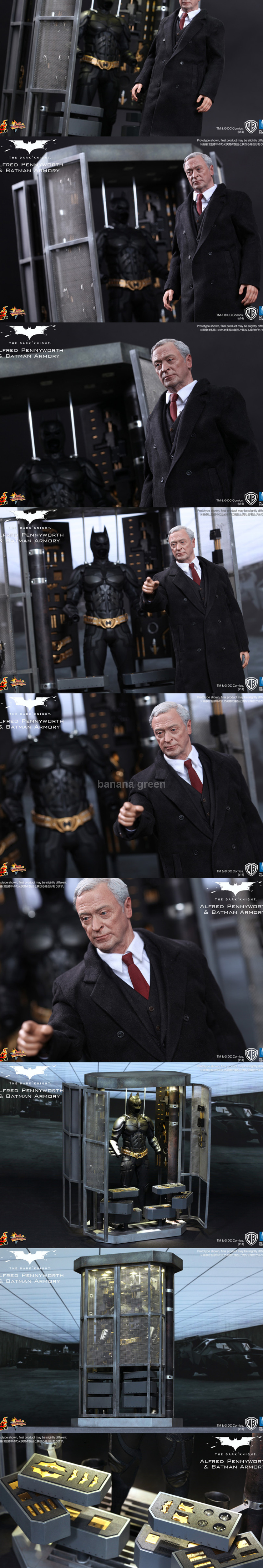 핫토이 배트맨 다크나이트 아머리 4종셋 알프레드 배트맨슈트 격납고 무기고 HOTTOYS MMS236