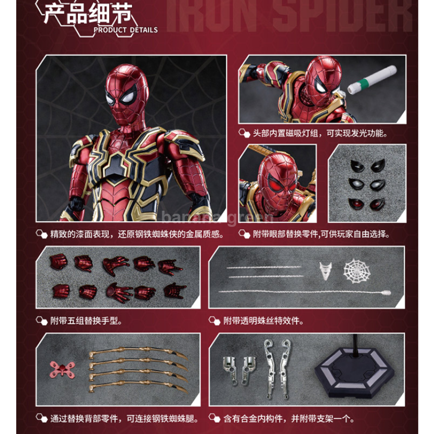 이스턴모형 아이언 스파이더맨 메탈릭 코팅 어벤져스 마블 EASTERN MODEL IRON SPIDER