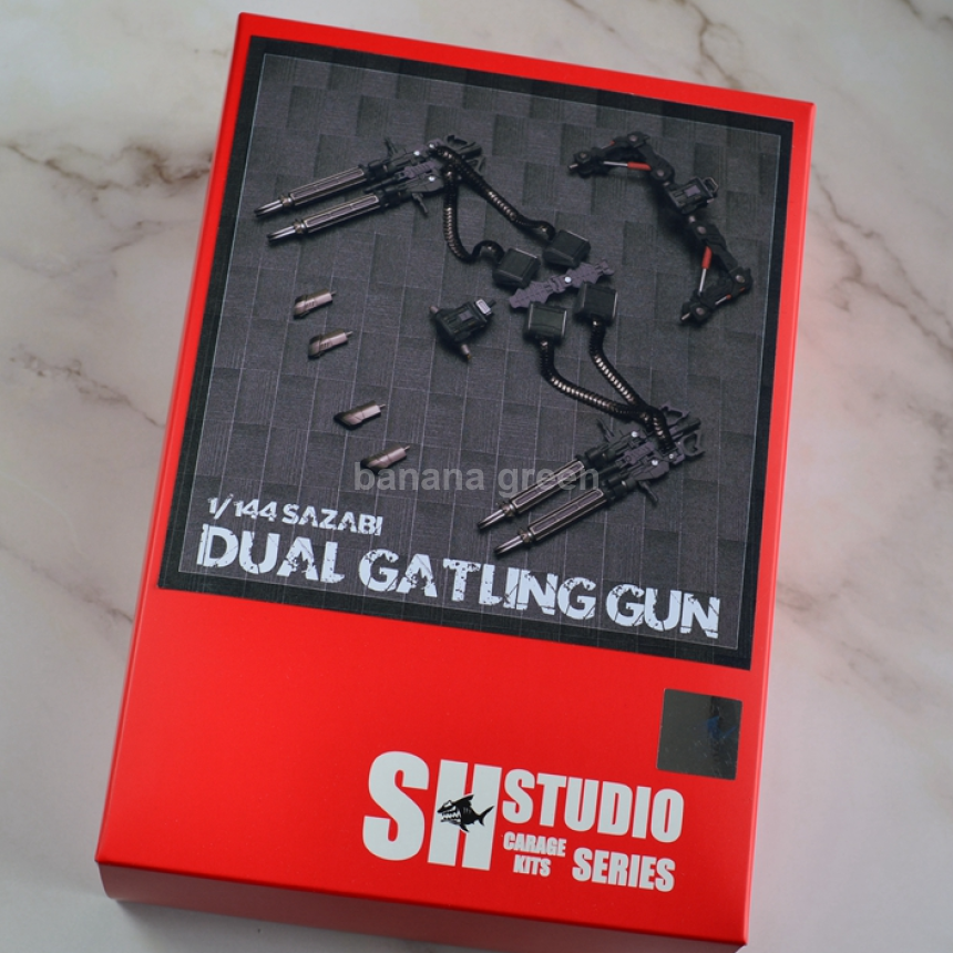 SH STUDIO SH 스튜디오 RG HG 1/144 SAZABI 사자비 듀얼 게틀링건 레진킷 컨버전킷 악세서리