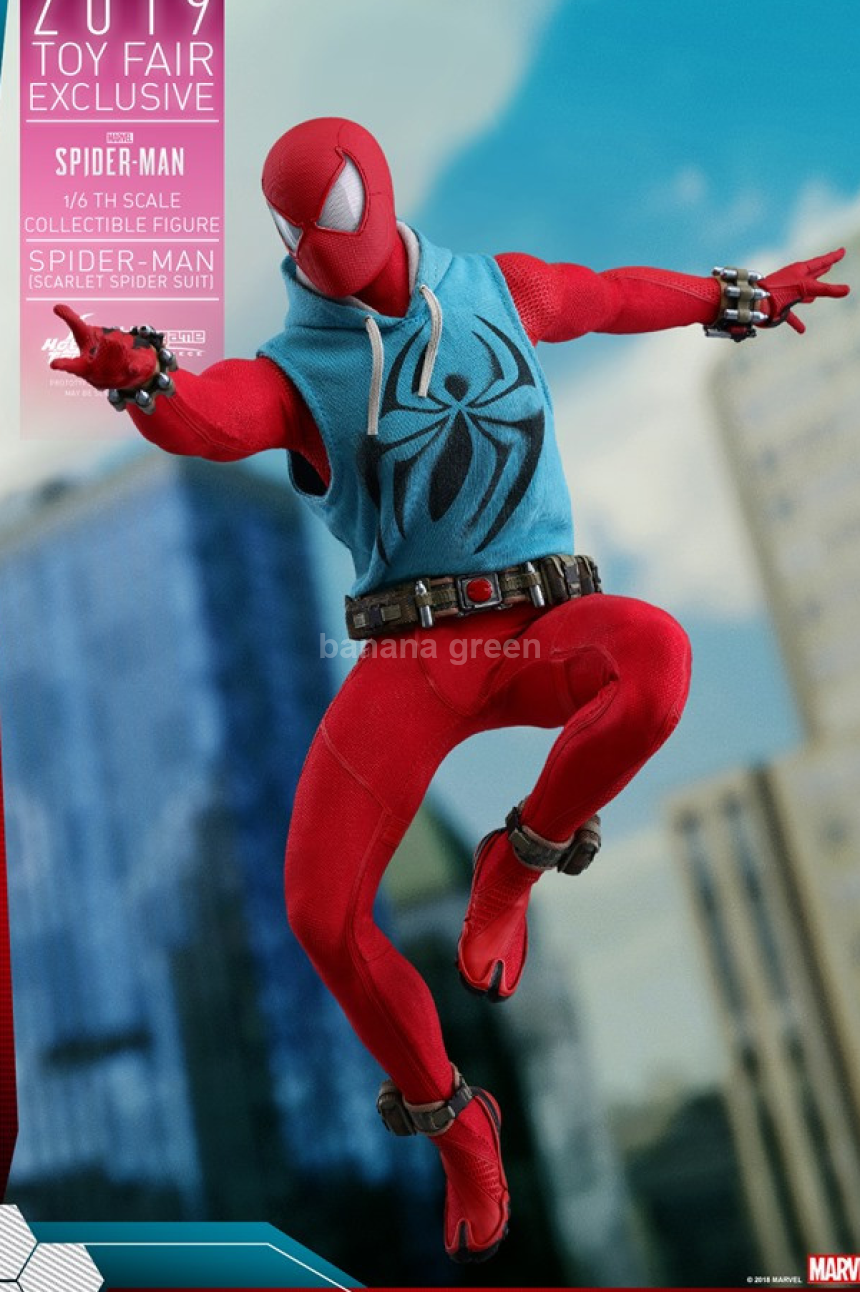 핫토이 스파이더맨피규어 토이페어 스칼렛 스파이더 수트 HotToys VGM34