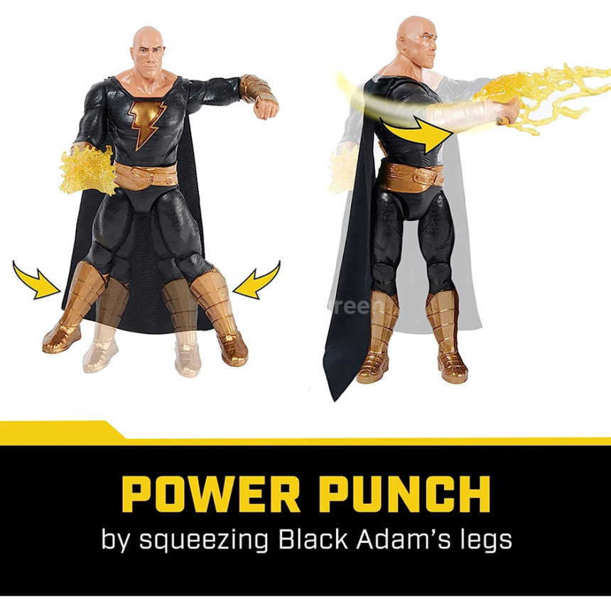 DC 영화 블랙아담 파워 펀치 12인치 30cm 사운드 라이트업 드웨인 존슨 액션 피규어