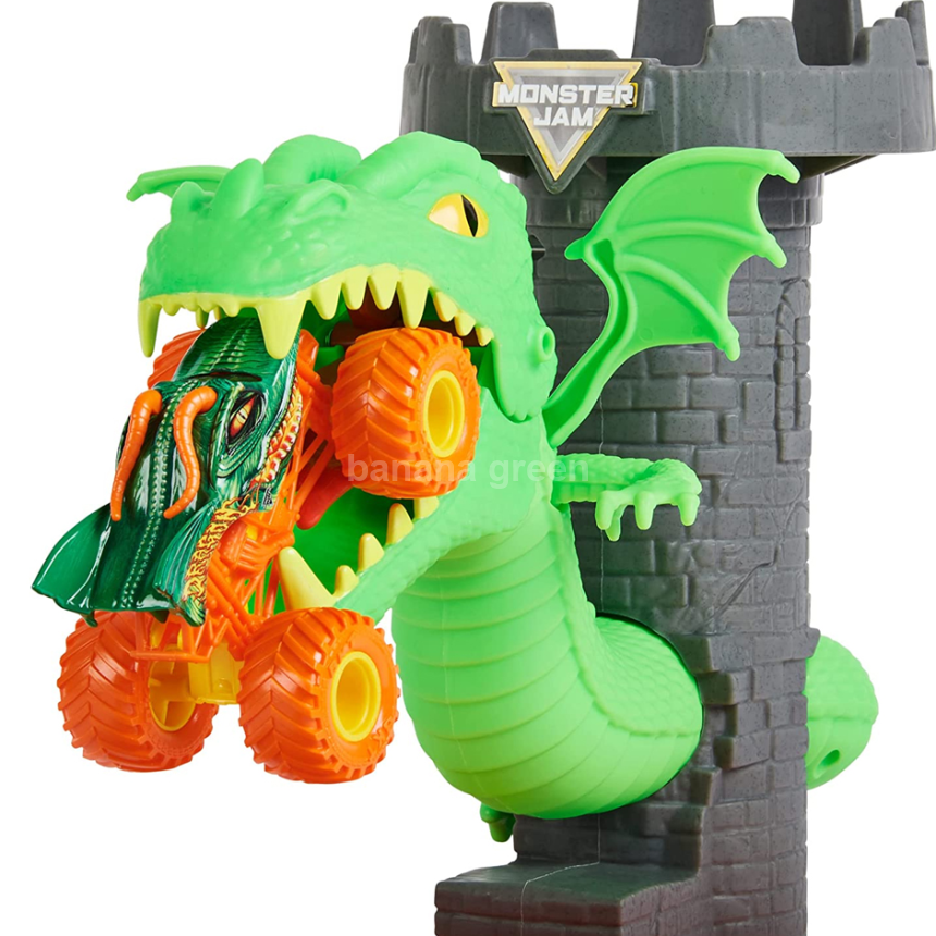 몬스터 잼 듀얼링 드래곤 플레이세트 1:64 다이캐스트 몬스터트럭 자동차