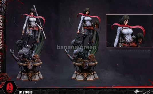 (현물)진격의거인(LC STUDIO) 디럭스 2.0 Ver 미카사 아커만 한정판 레진 피규어