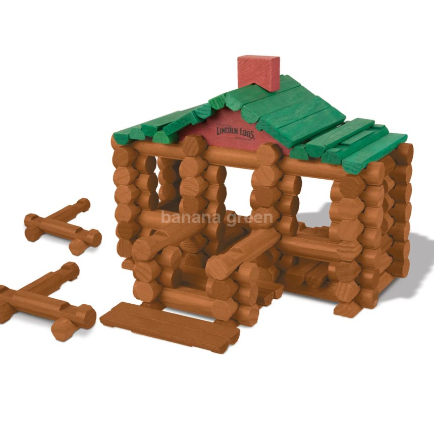 케이넥스 링컨 로그스 Lincoln Logs 100주년 기념 원목 통나무집 나무집 만들기 플레이세트