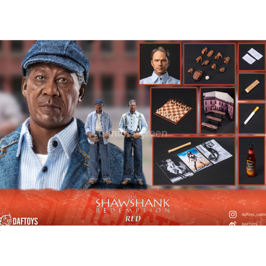 DAFTOYS F020 쇼생크탈출 1/6 모건프리먼 레드 set