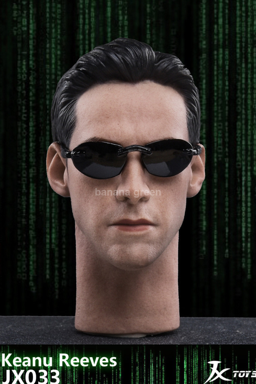 JXTOYS 1/6 매트릭스 네오 키아누리브스 피규어헤드 JX033