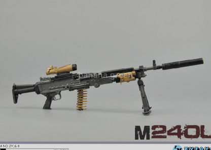 ZYTOYS 1/6 M240 기관총 밀리터리 소품 루즈