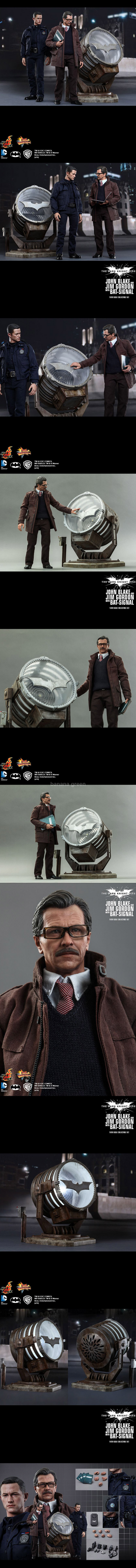 핫토이 Hot Toys MMS275 다크나이트 존블레이크 짐고든 배트시그널 1/6 피규어