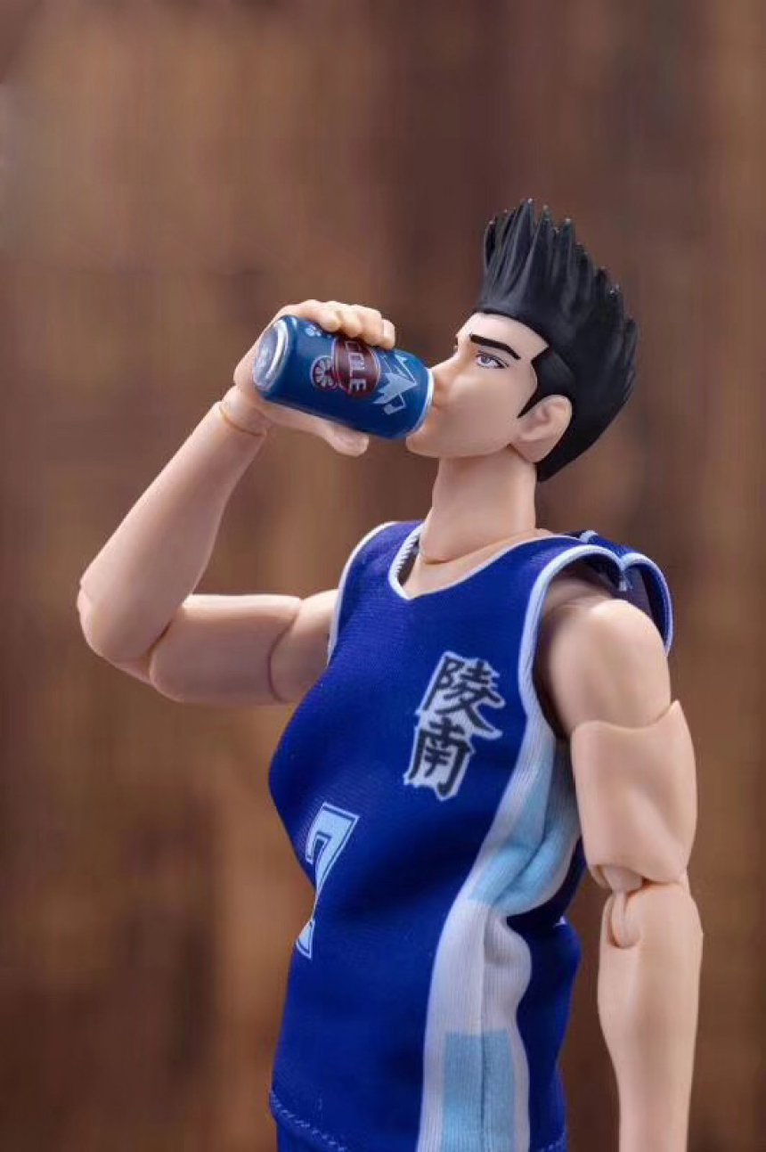 DASIN GT 슬램덩크 능남 7번 윤대협 - 센도 아키라 어웨이팀 유니폼