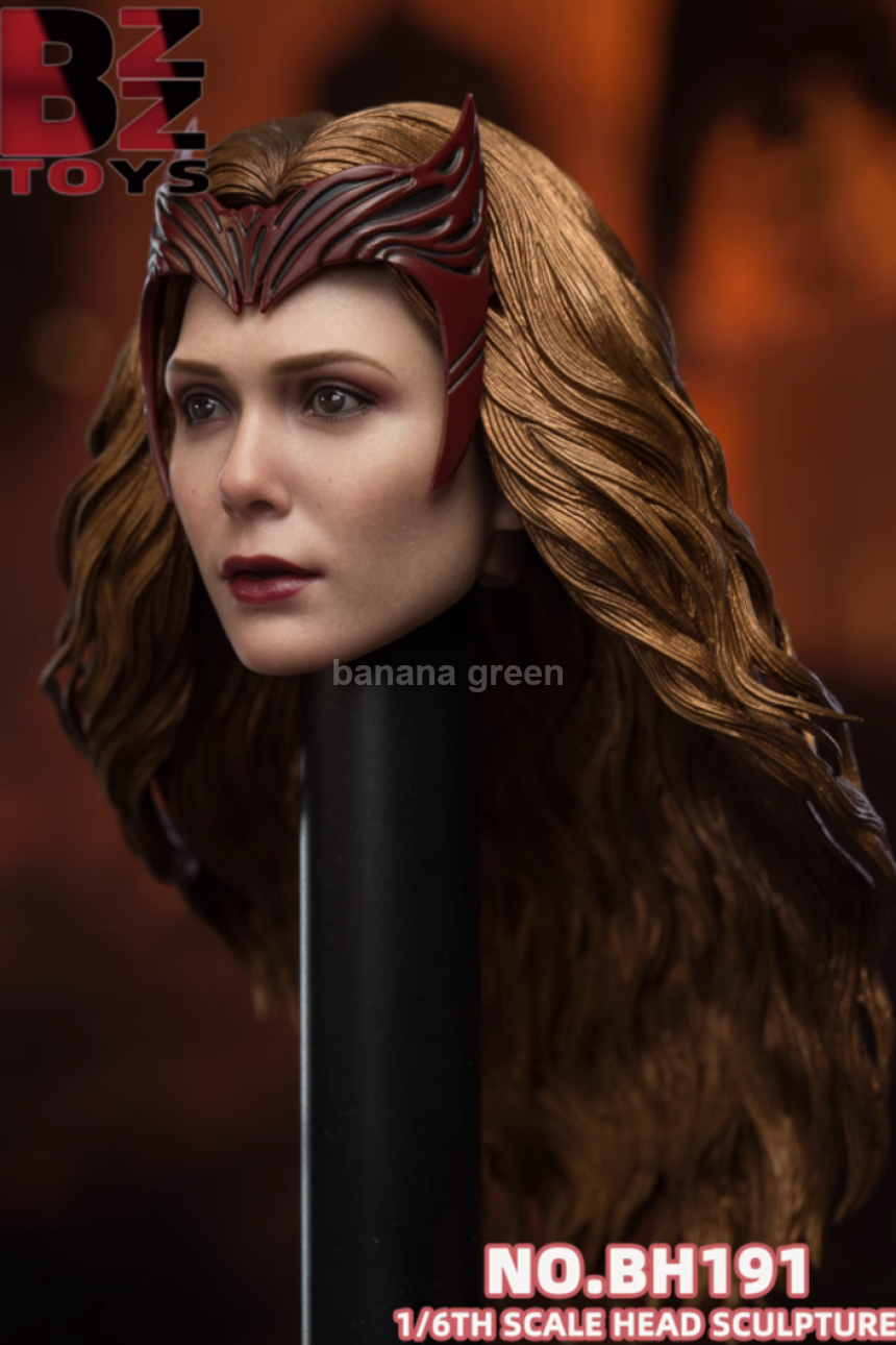 BZZ TOYS BH191 스칼렛위치 4.0 엘리자베스 올슨 커스텀 1/6 피규어 헤드