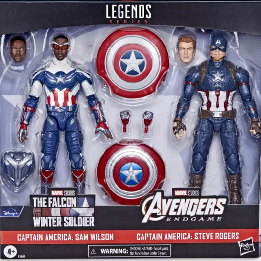 마블레전드 샘 윌슨 팔콘 , 스티브 로저스 캡틴아메리카 2팩 액션피규어