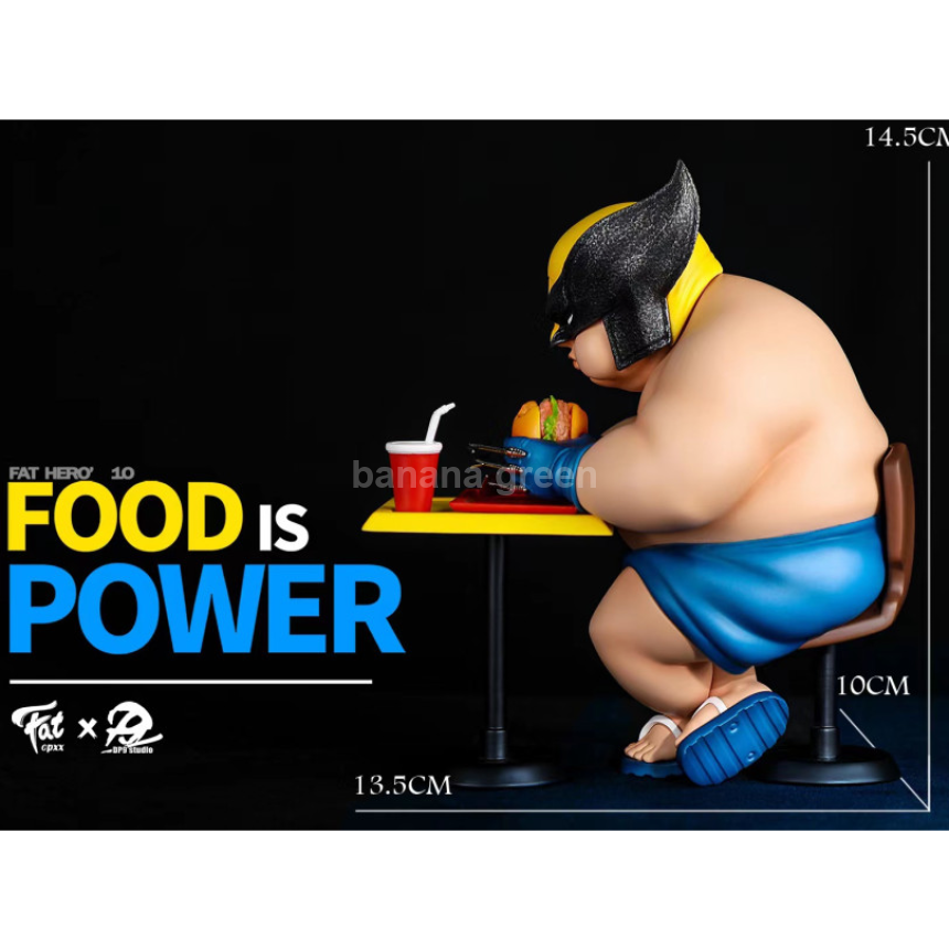 X맨(DP9 x CPXX 콜라보) 뚱보 울버린 리미티드 GK 레진 피규어