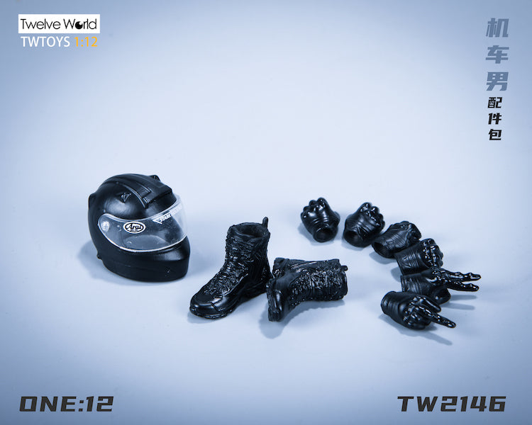 TWTOYS 오토바이 헬멧 핸드 1/12 피규어 액세서리 피규어 TW2146