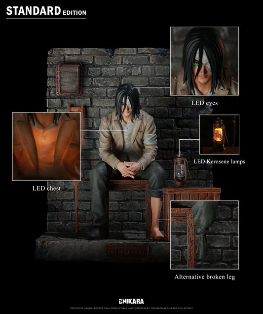 CHIKARA STUDIO 진격의거인 엘런 거인들의 파괴시대 에렌 예거 피규어