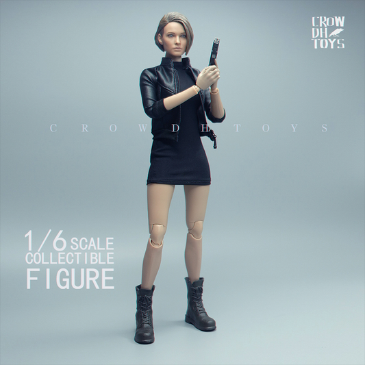 CROWTOYS 가죽 자켓 1/6 여성 피규어 의상 sp01