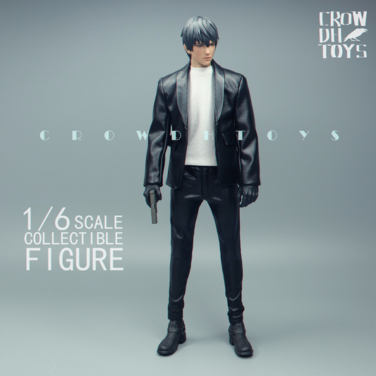 CROWTOYS 가죽 자켓 1/6 남성 피규어 의상