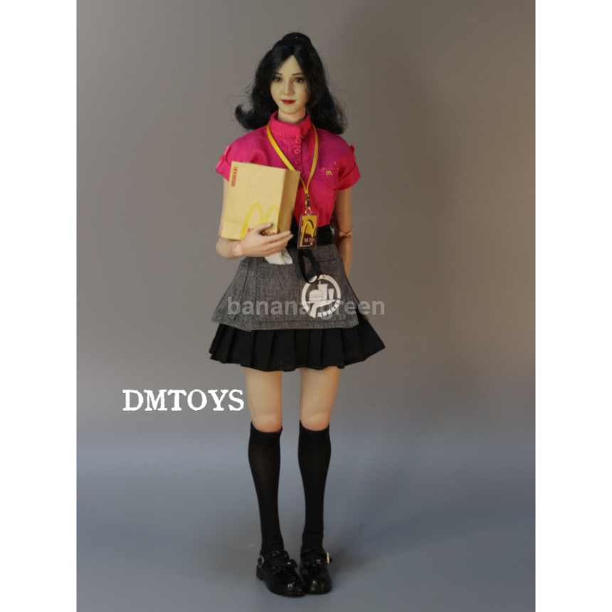 DMTOYS D05 맥도날드 유니폼 피규어 의상 세트 1/6