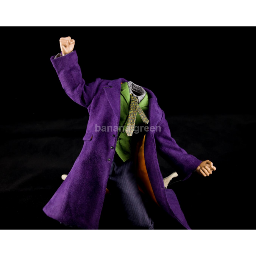 CPOP CREW CPC02 다크 나이트 조커 의상 세트 커스텀 루즈 1/6