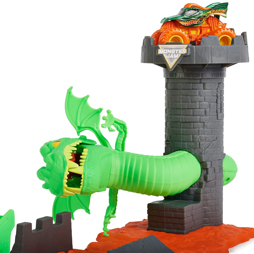 몬스터 잼 듀얼링 드래곤 플레이세트 1:64 다이캐스트 몬스터트럭 자동차