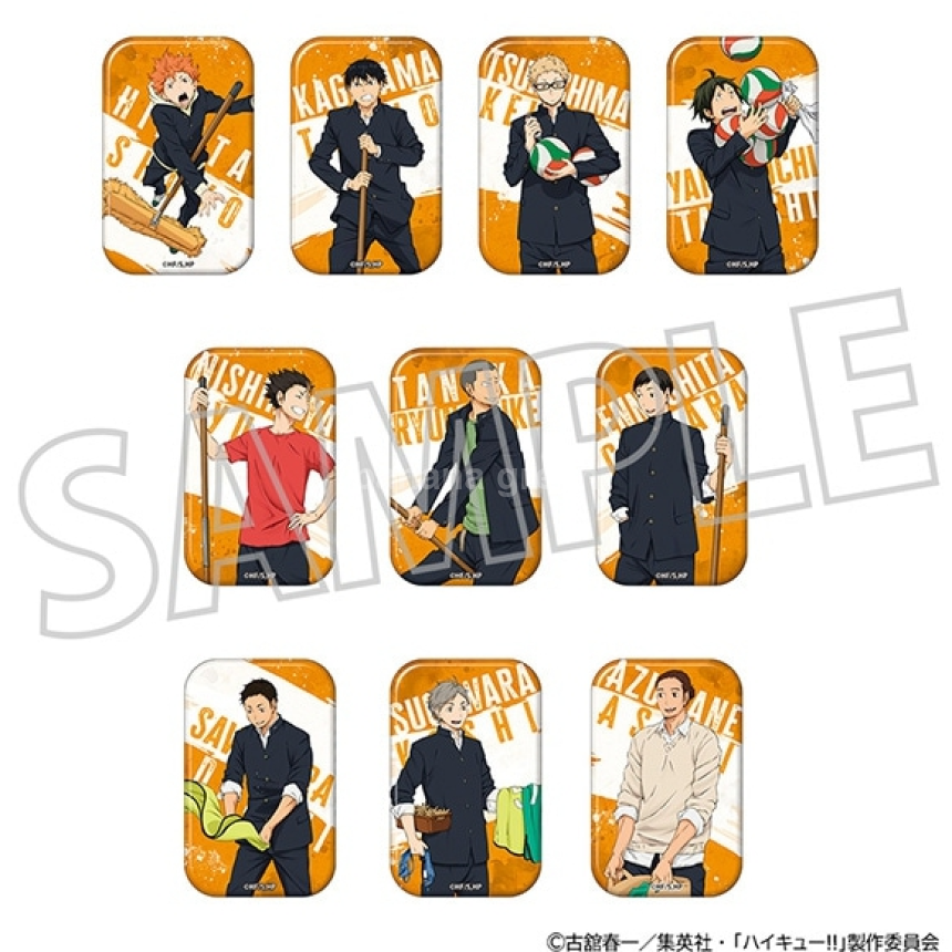 Movic 하이큐 스퀘어 캔뱃지 컬렉션 10개입 BOX