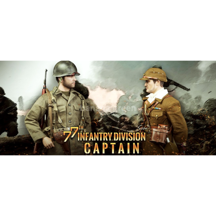 DID 디드 A80129 WWII 진주만 1/6 77보병사단 대위