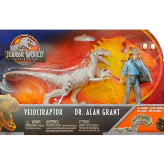 (한정판) 쥬라기월드 레거시콜렉션 벨로시랩터 VS 닥터 앨런 그랜트 스토리팩 (쥬라기공원3)