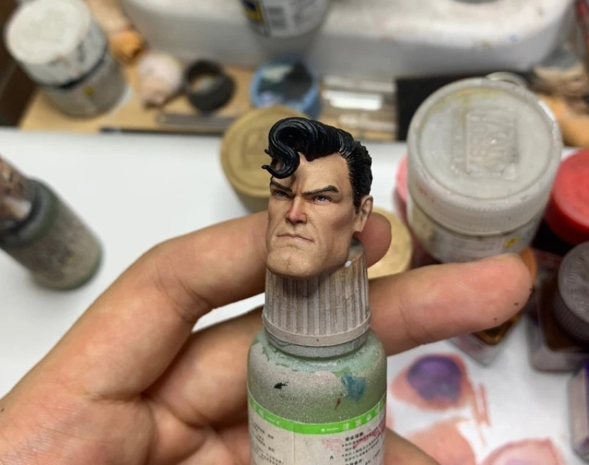 마블레전드 메즈코 6인치 슈퍼맨 리얼 커스텀 헤드 1/12 피규어 루즈