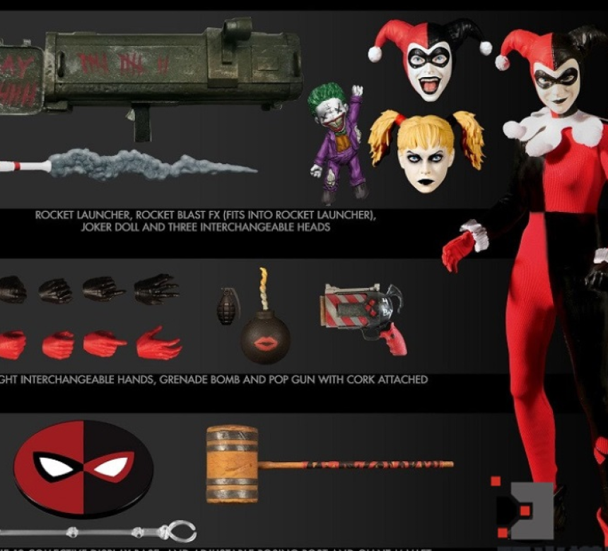 Mezco Toyz 메즈코토이즈 DC 광대 1/12 할리퀸 피규어