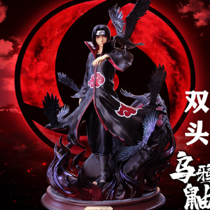 샤오 조직 Uchiha Itachi 나루토 까마귀 장식 우치하 이타치 피규어 28cm