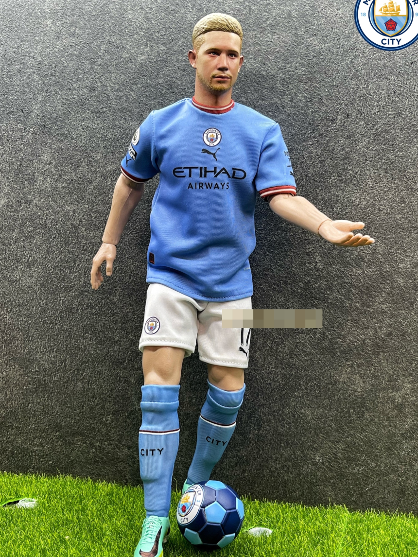 CR7 스튜디오 맨체스터 시티 1/6 케빈 더 브라위너 축구 스포츠 피규어