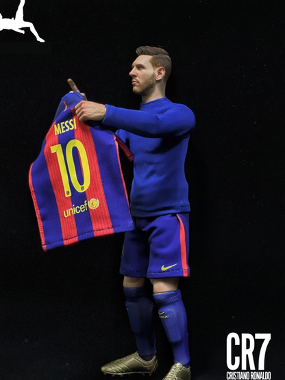 CR7 스튜디오 FC 바르셀로나 1/6 리오넬 메시 유니폼 세레머니 축구피규어