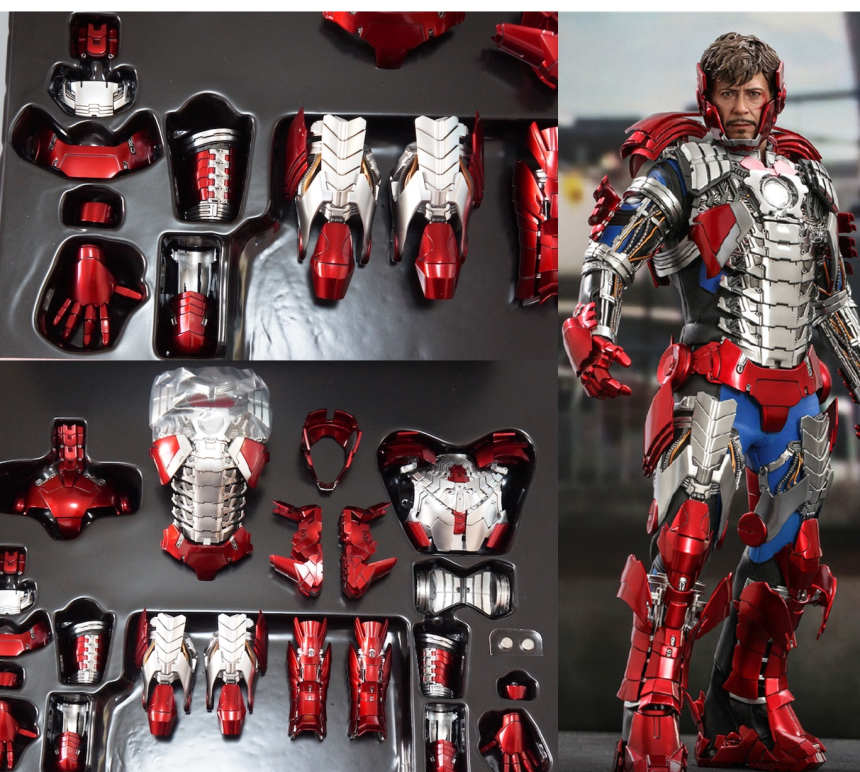 HotToys 핫토이 MMS600 아이언맨 MK5 아머세트 1/6 피규어 커스텀루즈