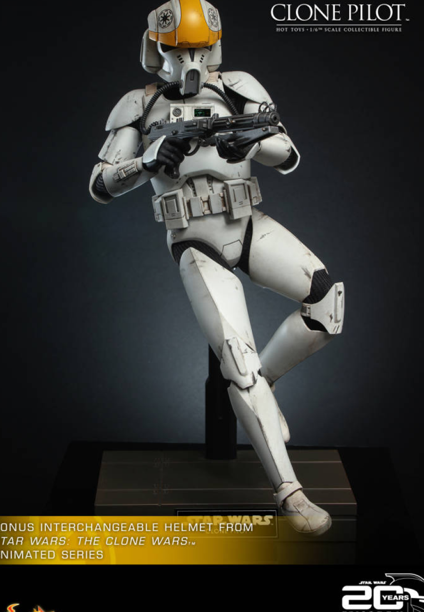 핫토이 HOTTOYS 스타워즈2 MMS648 클론의 습격 파일럿 액션피규어