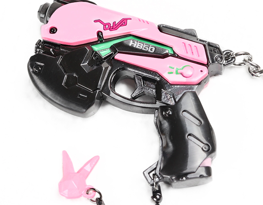 D Va 디바 라이트건 키링 키체인 열쇠고리 펜던트 가방고리