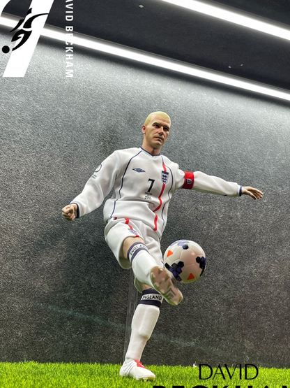 CR7 스튜디오 잉글랜드 삭발 빡빡이 헤어 1/6 데이비드 베컴 축구피규어