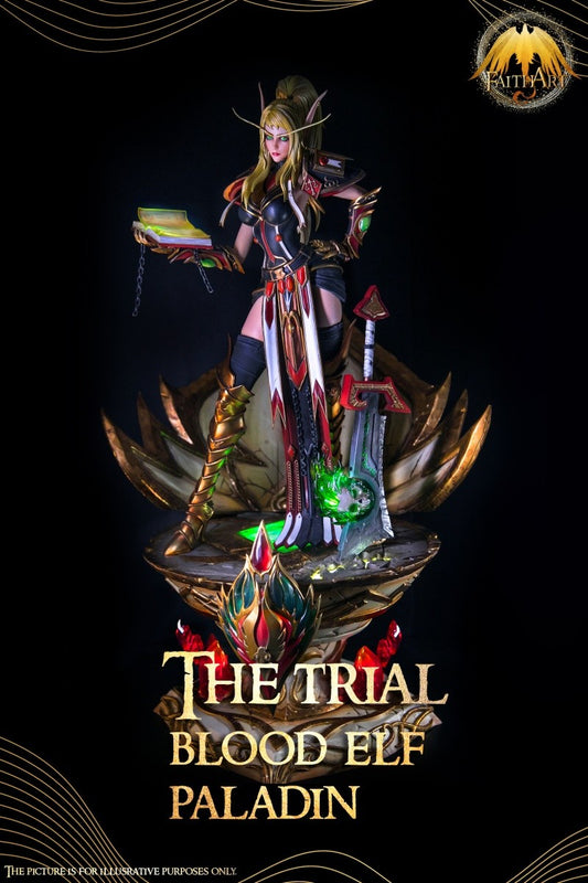 THE TRIAL BLOOD ELF PALADIN 더 트라이얼 블러드 엘프 팔라딘 T2 피규어 한정판 1/4 FA FAITH ART