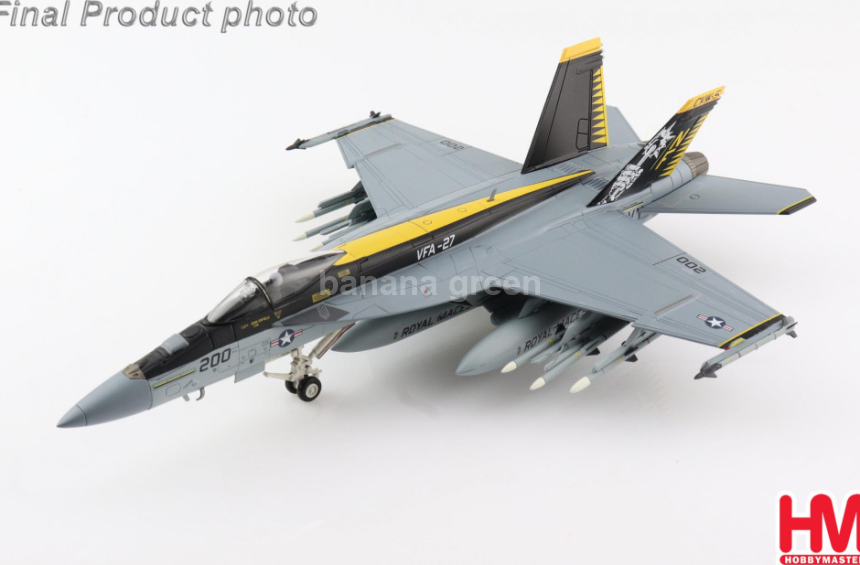 HM 하비마스터 FA-18E 슈퍼 호넷 전투기 모형 VFA-27 1/72