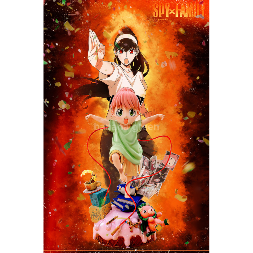 (현물)스파이패밀리(LittleLove STUDIO) 쿵푸 소녀 Ver 요르 포저 아냐 포저 한정판 레진 피규어