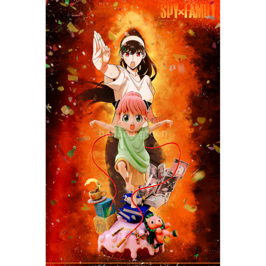 (현물)스파이패밀리(LittleLove STUDIO) 쿵푸 소녀 Ver 요르 포저 아냐 포저 한정판 레진 피규어