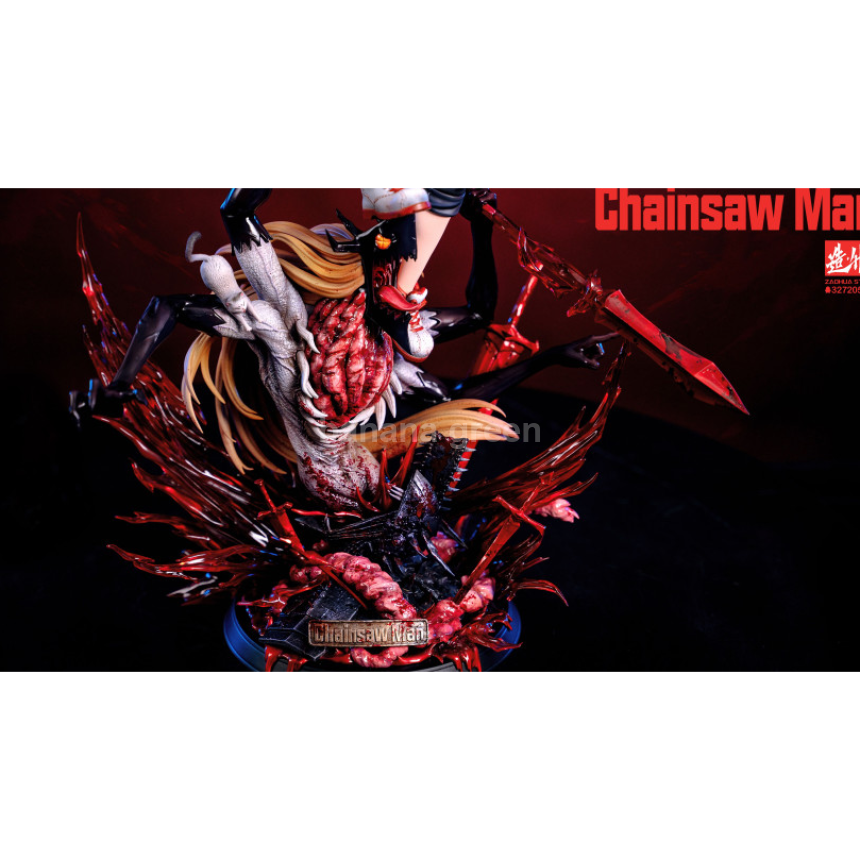 (현물)체인소맨(ZaoHua STUDIO) 디럭스 Ver 파워 한정판 레진 성인 피규어