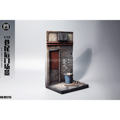 MMMTOYS M2215 피규어 골목 뒷문 배경 디오라마 1/12