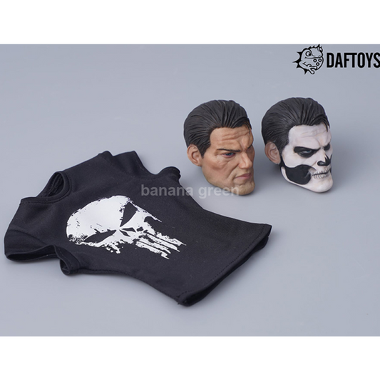 daftoys F012 다프토이즈 스컬 헤드 셔츠 피규어 루즈 의상 1/6 12인치