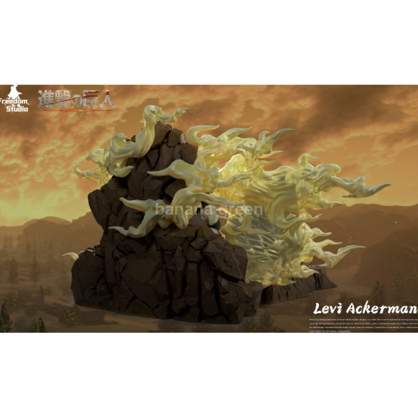 (현물)진격의거인(Freedom STUDIO) 병장 리바이 아커만 한정판 레진 피규어
